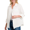 Gauze Button Down