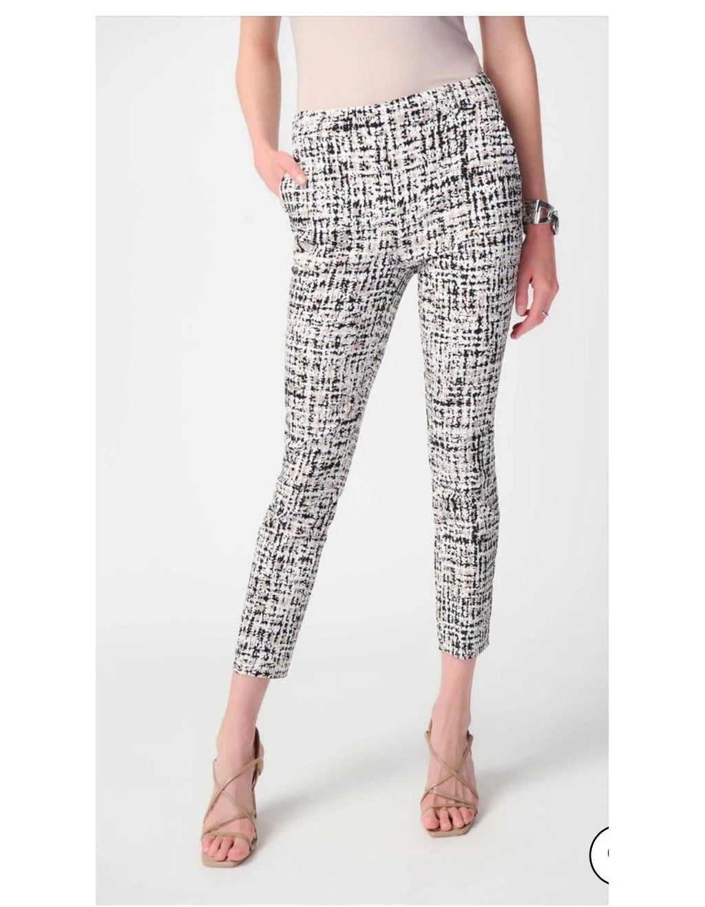 Pull On Taupe/ Black Pant - Southern Muse Boutique