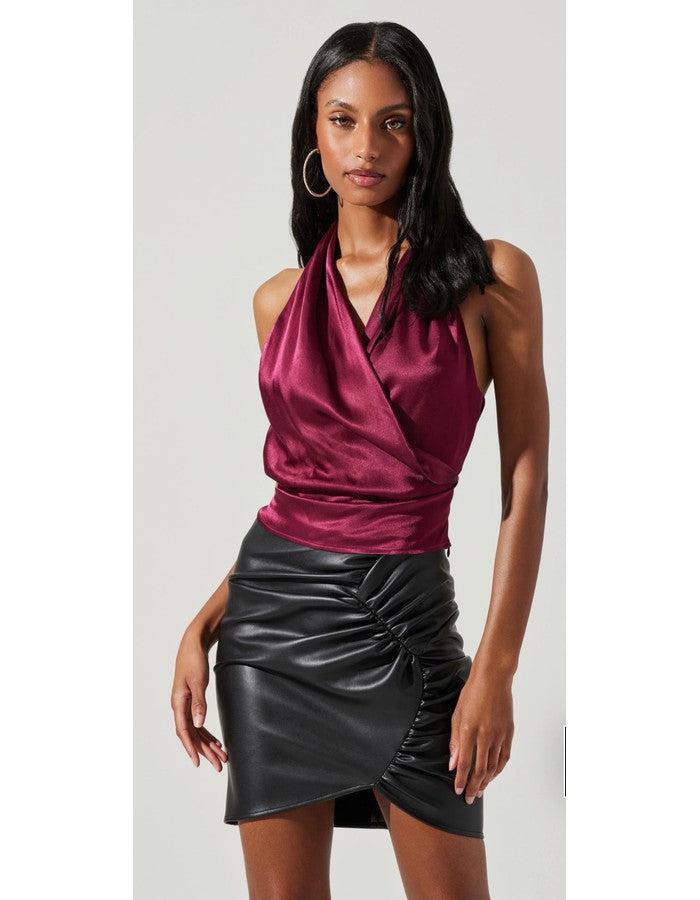 Satin Halter Top - Southern Muse Boutique
