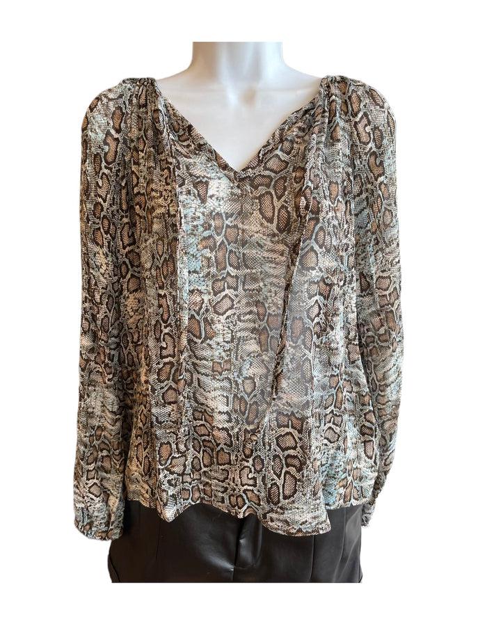 V Neck Peasant Top - Southern Muse Boutique