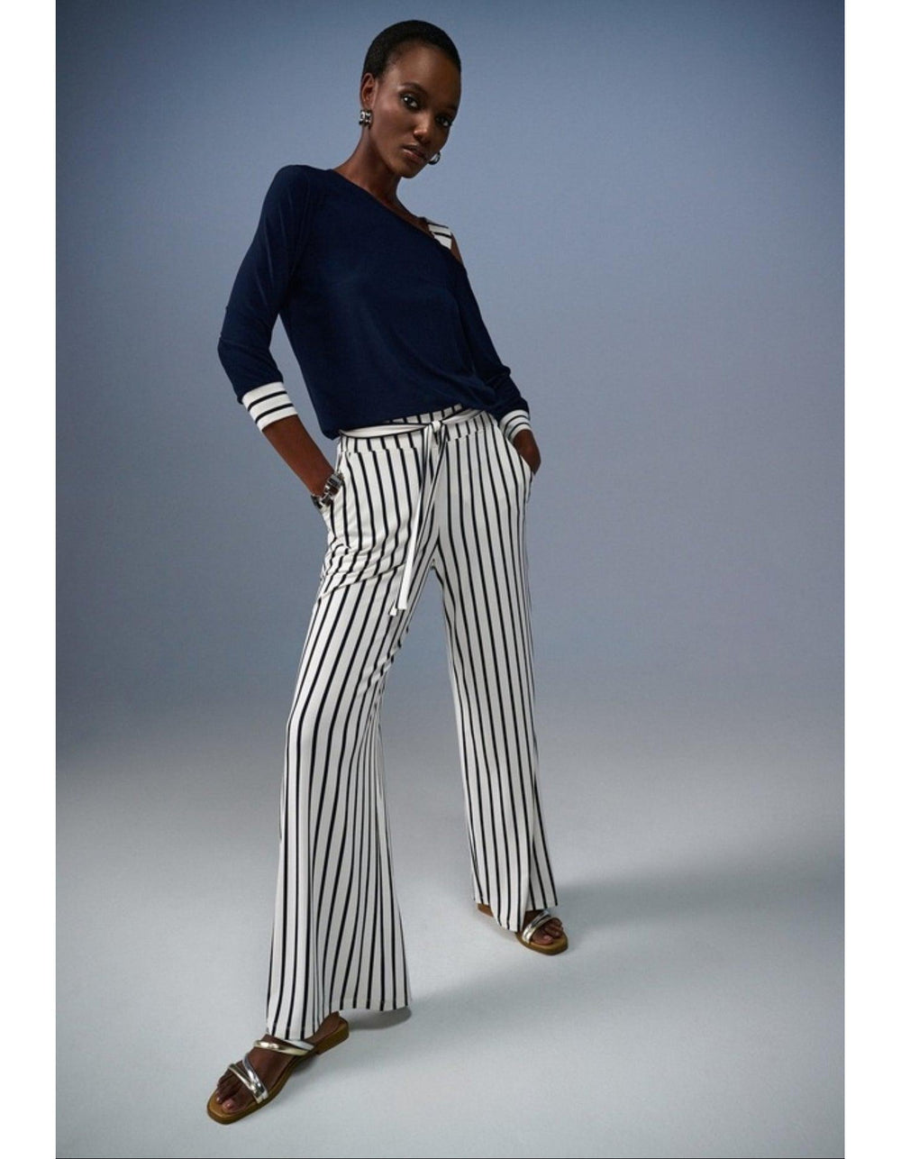 Super Soft Stripe Pants - Vertical stripes