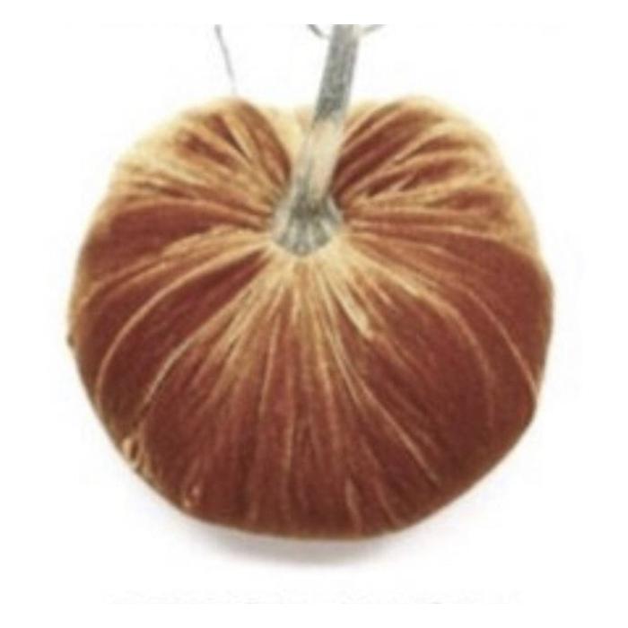 10" Silk Velvet Pumpkin