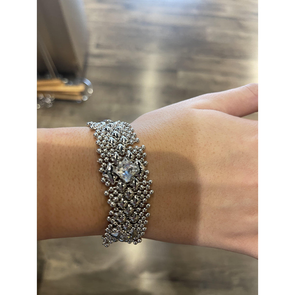 Bracelet with Clear Zircons - Southern Muse Boutique