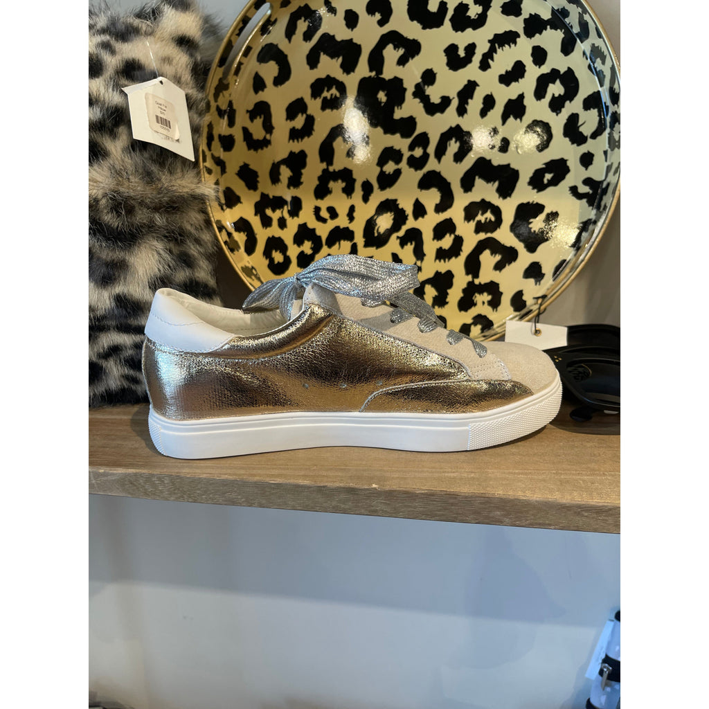 Gold Metallic Sneaker - Southern Muse Boutique