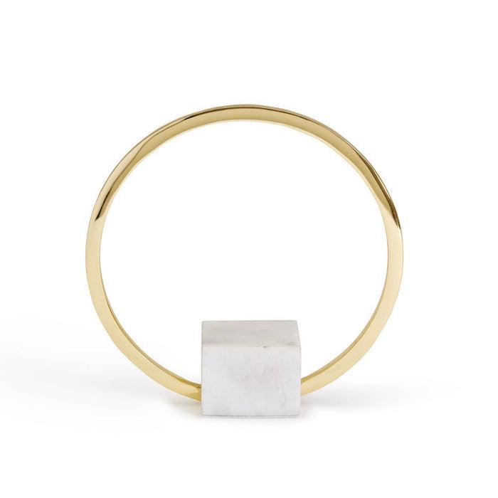Gold Ring On Marble Base