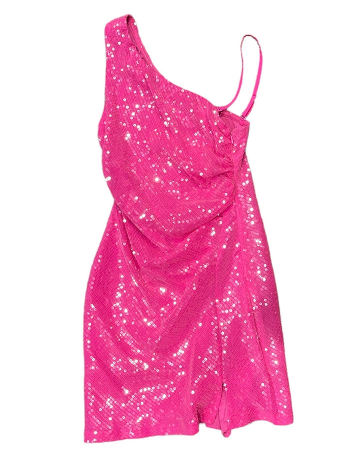 Hot Pink Sequin Dress - Southern Muse Boutique