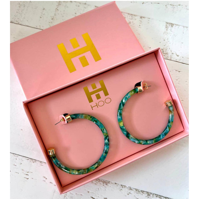 Large Glitter Hoo Hoops - Southern Muse Boutique