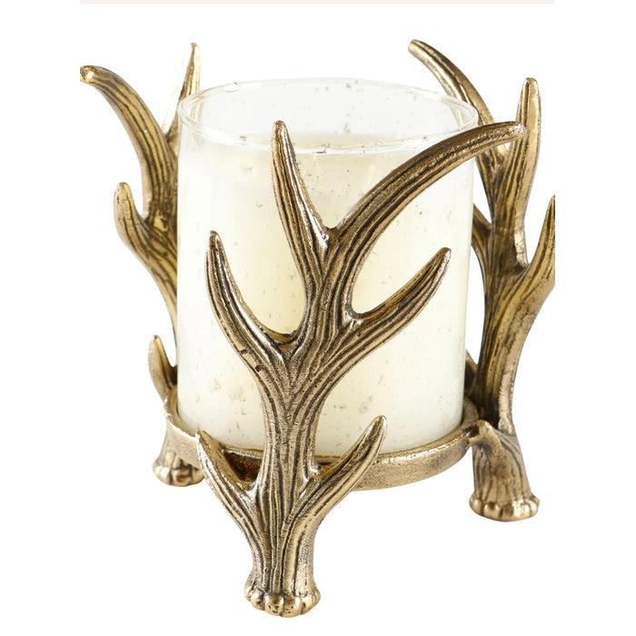 Noble Fir Glass w Antler Stand