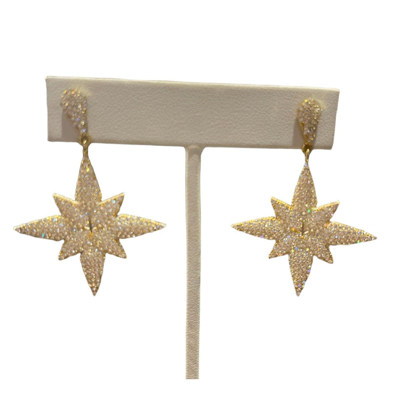 Pave Starburst Earring - Southern Muse Boutique