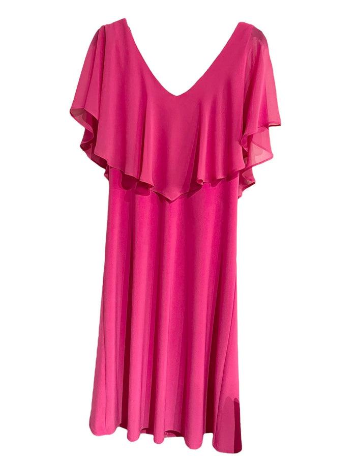 Pink Overlay Dress - Southern Muse Boutique