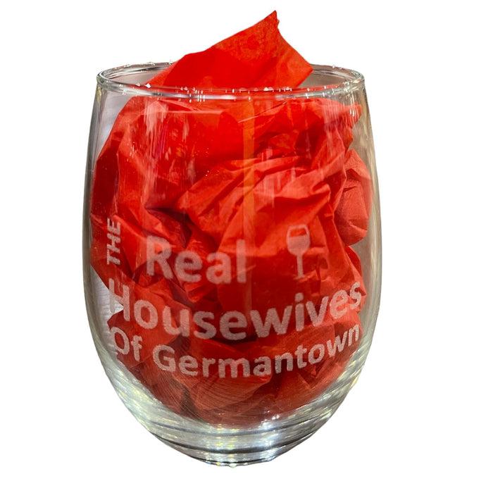 Real Housewives Stemless Wine Glass