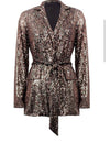 Sequin Tie Jacket - Southern Muse Boutique