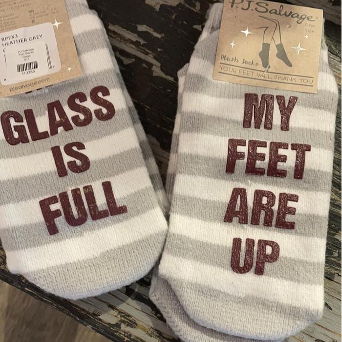 Socks- Glass Full Feet Up