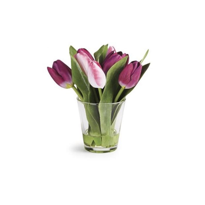 Crystal Vase with Tulip