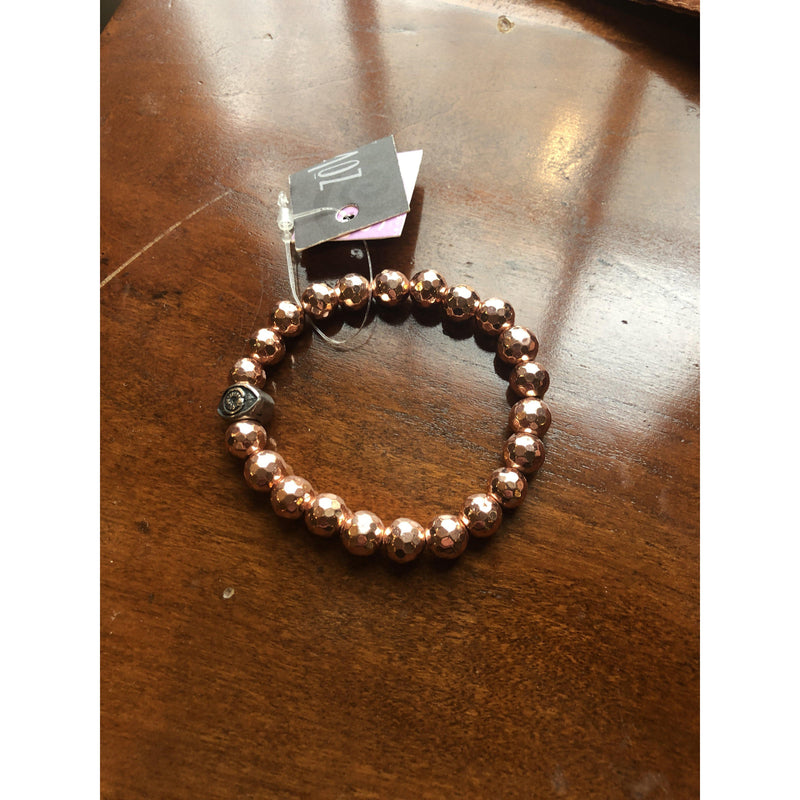 Faceted Pink Hematite Bracelet - Southern Muse Boutique