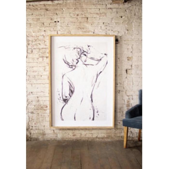 Large Framed Nude Print
