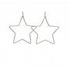 Large Star Hoops Silver - Southern Muse Boutique